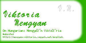 viktoria mengyan business card